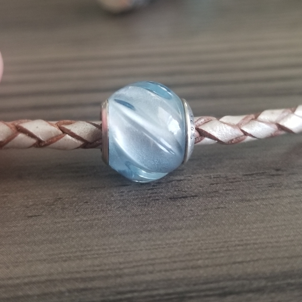 Blue Ripples Pandora charm